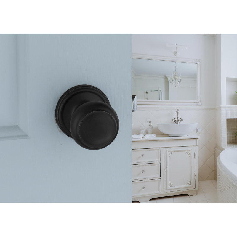 Colonial 2.7'' Diameter Single Dummy Round Knob, Black