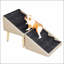 Rampe et escalier pliable pour chien 2 en 1, 22,83 pouces de hauteur, surface antidérapante, idéale pour les grands, moyens et petits chiens, repose-pieds divisé pour un rangement facile