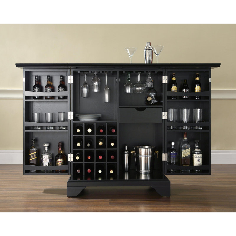 Armoire de bar Hedon, Noir
