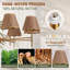 Luminaire lustre en rotin rustique 37,5 po avec abat-jour en rotin tissé à la main Farmhouse Rustic