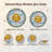 Sun Face Stained Glass Window Panel，7.8H-1134731761