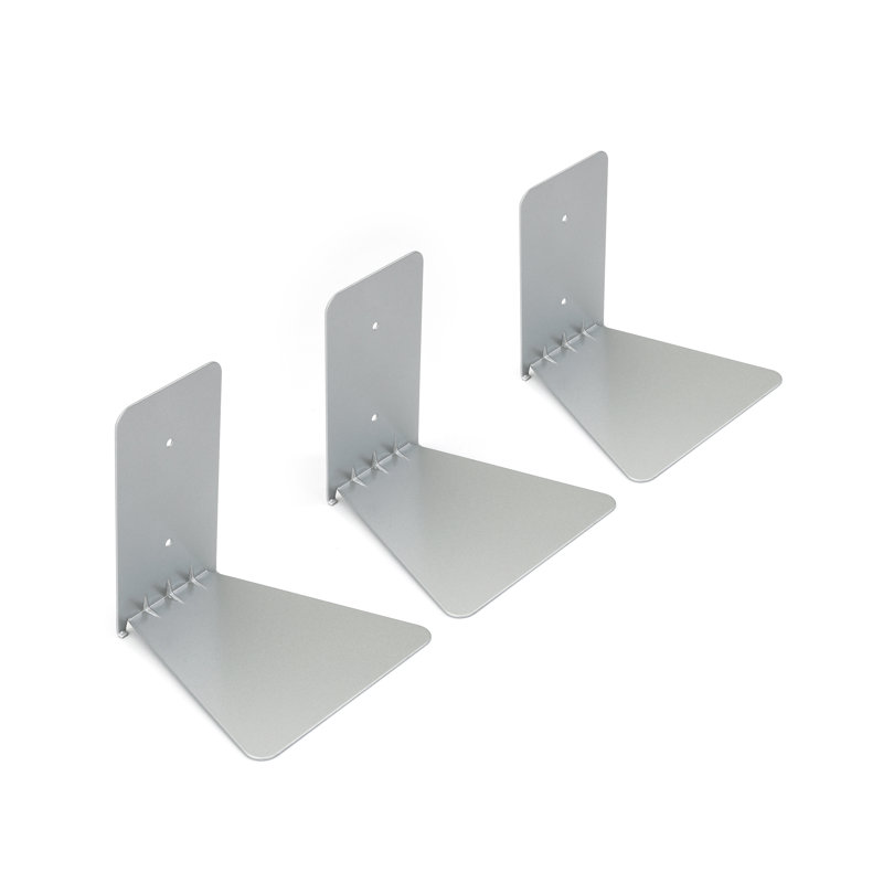 Conceal 3 Piece L-Shaped Steel Floating Shelf