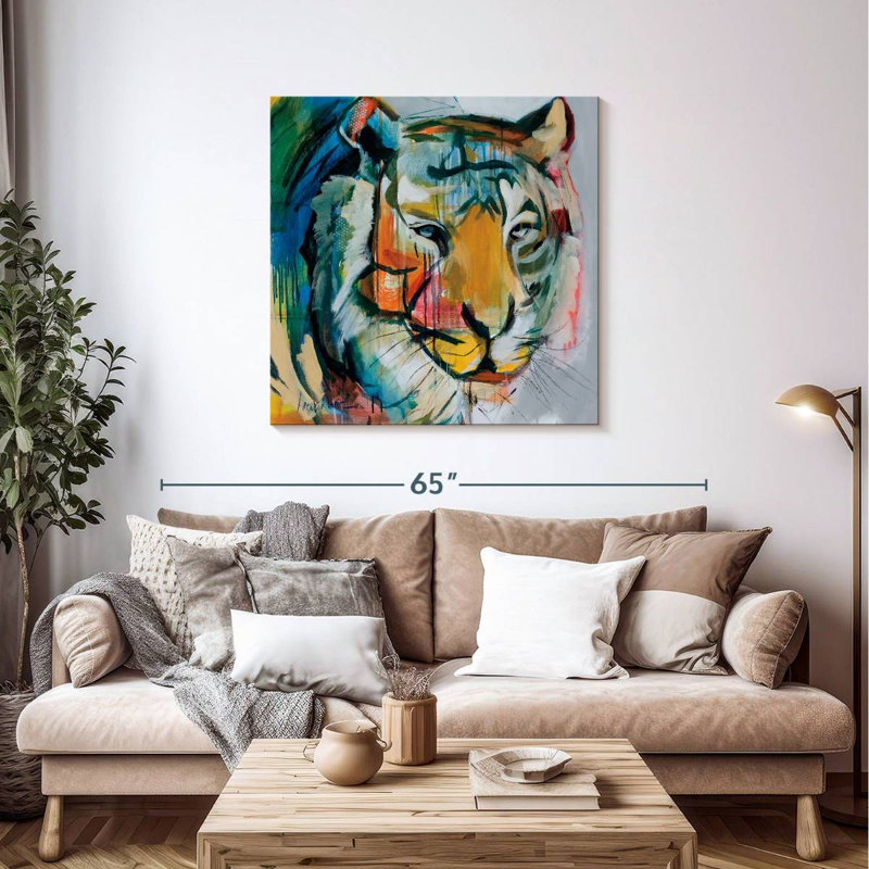 Tiger Tiger, 39" H x 39" W