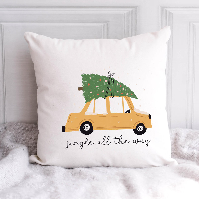 Coussin Christmas illustration3, 18 po x 18 po