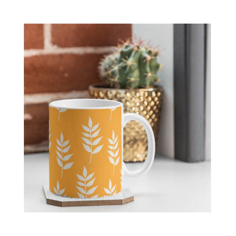 Petite tasse à café à feuille