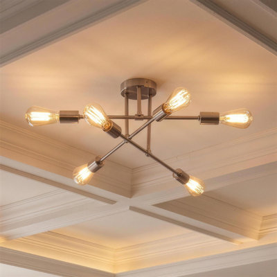 Braylon 6 Light 22.83'' Diamter Flushmount Mount Ceiling Fixture