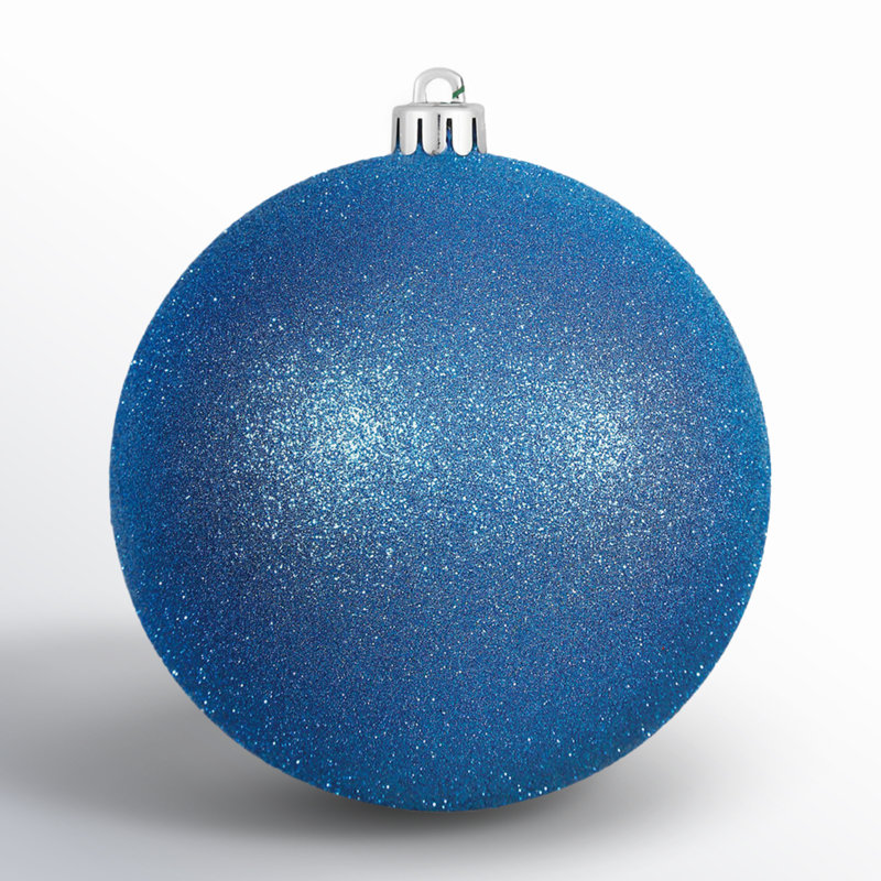 Ornement boule des Fêtes, Bleu, 12, H 3 po x l 3 po x P 3 po