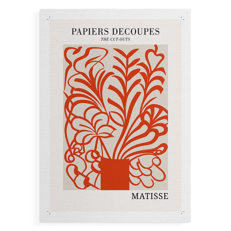Matisse CDL XXVI, reproduction encadrée - reproduction de toile seulement - NON encadrée, H 27 po x l 18 po