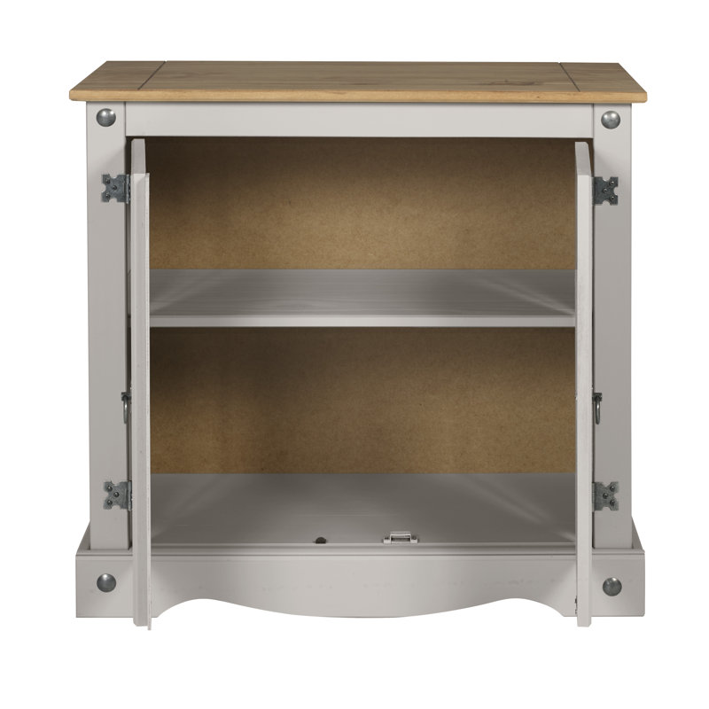 Palmea 75cm Solid Wood Sideboard, Grey