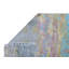 Tapis unique bleu, or et gris de 2 pi 5 po x 9 pi 11 po