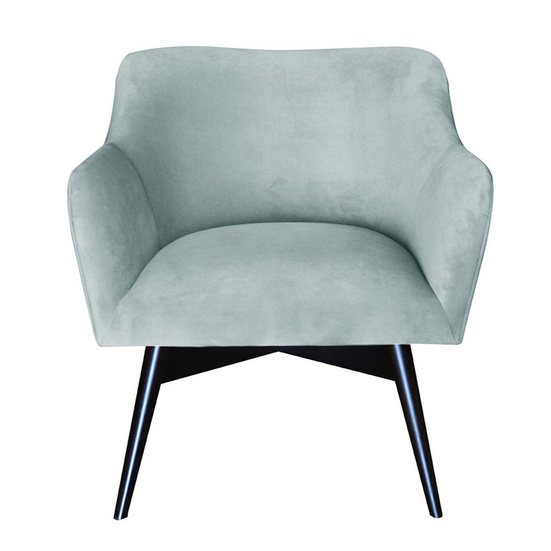 Pepi Velvet Armchair, Light Blue