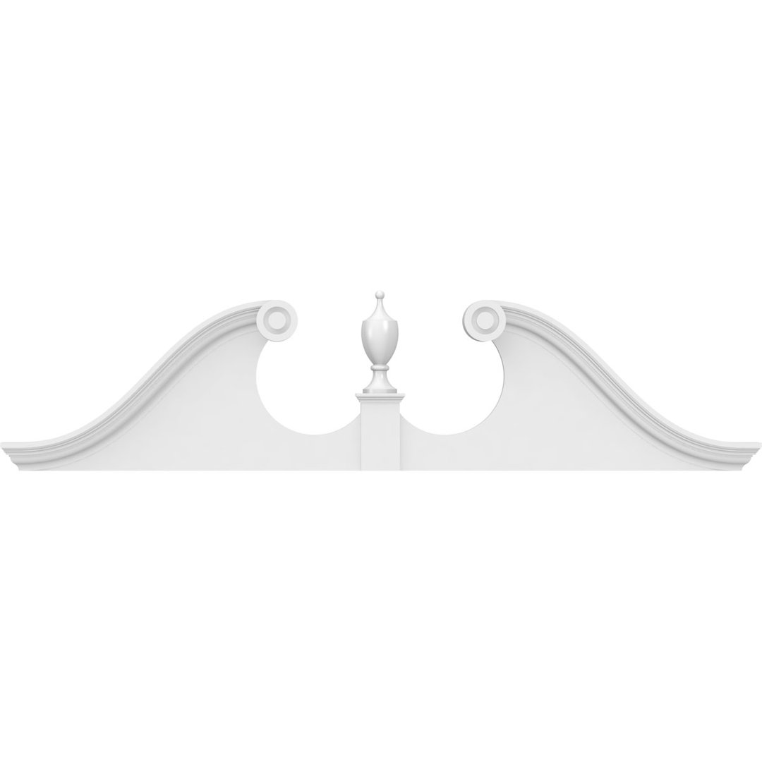 Rams Head Architectural Grade PVC Pediment Ekena Millwork 