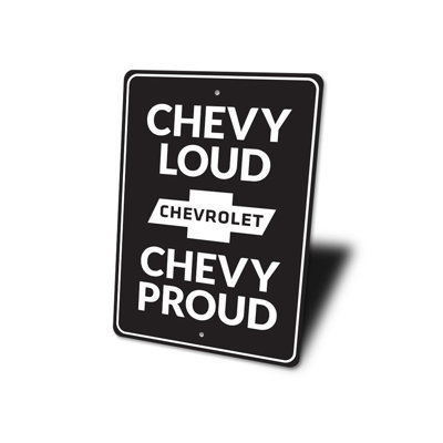 Enseigne en aluminium Chevy Loud