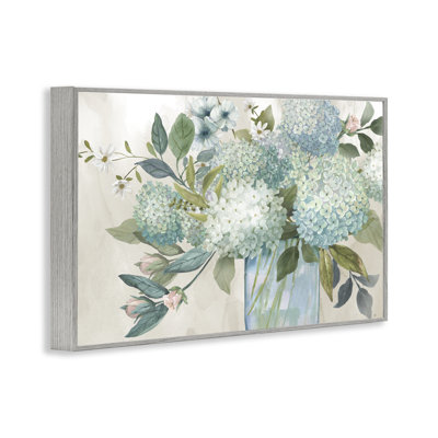 Delicate Hydrangeas Bouquet Giclee Art, design by Nan