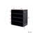 4 Tier Wooden Shoe Box With Led & Tempered Glass Door - Stackable Storage Display Case For Sneakers And --412217018