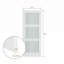 Porte en bois de verre givré apprêté 3-Lite 80 po sans cadre ni quincaillerie-128860458