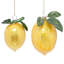 Sparkled Lemon Ornament, Set Of 6 - 3.5 Inches