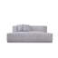 Beau - Canapé modulaire gris moderne avec 2 chaises tourbillonnantes