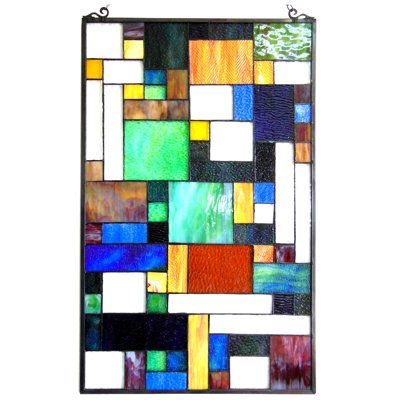 Panneau de fenêtre rectangulaire en verre avant-gardiste
