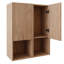 24" Side Cabinet For Bathroom, Soft-Close Hinges, Imitative Oak, Store Hair Dryers Bathroom With Soft Close Doors, Float Mounting, Products