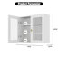 70x60cm 2 Doors Wall Mounted Cabinet-1376905723