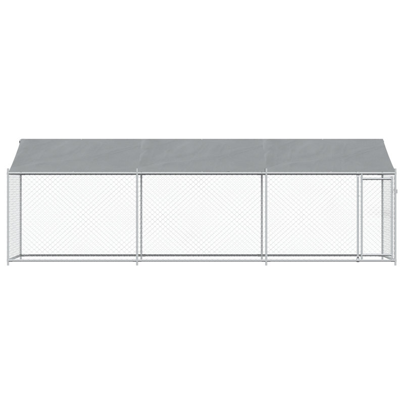 Chenil en acier galvanisé 78,7 po H, H 78,7 po x l 236,2 po x P 78,7 po