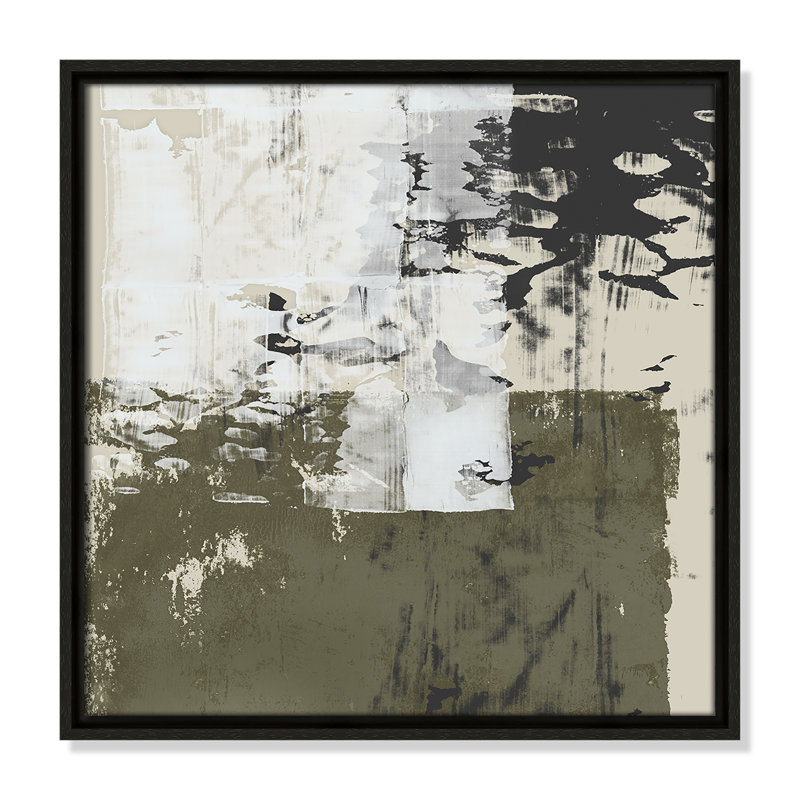 Reflections In Sage II - Square Version Print par Isabelle Z, Espresso, H 17,5 po x l 17,5 po
