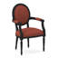 Chaise avec accoudoirs en tissu Dauphin-71069652-71069645