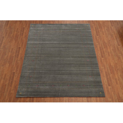 Handmade Wool Gabbeh Style Indian Area Rug 8x10