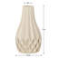 Vase en céramique beige mat 11 "Facetta-1364679788-1364679789