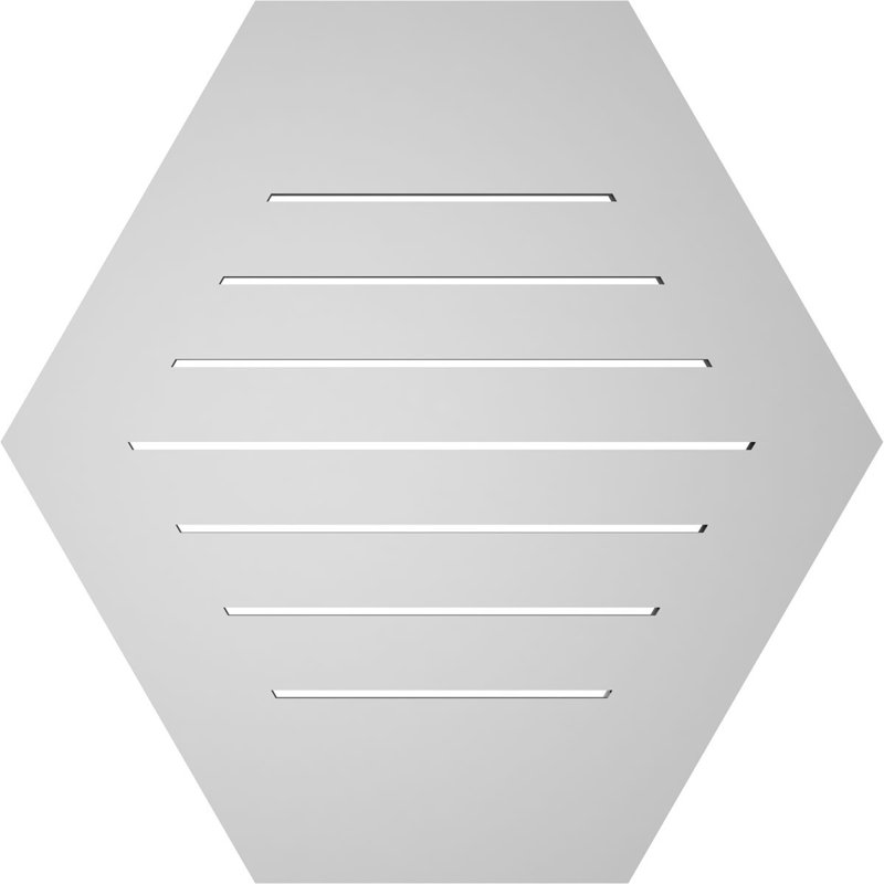 Évent horizontal fonctionnel à pignon en uréthane à surface horizontale Signature, H 28 po x l 28 po x P 1 po