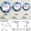 Miroir mural bleu et violet-618513430