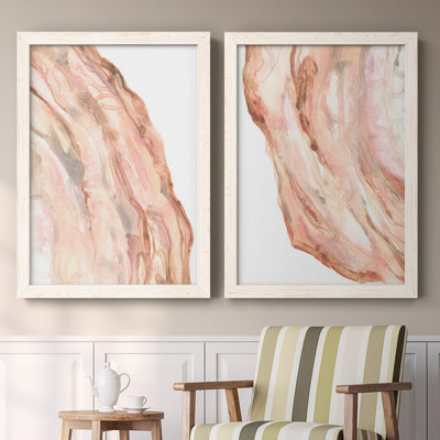 " Rose Quartz I " 2 - Pieces