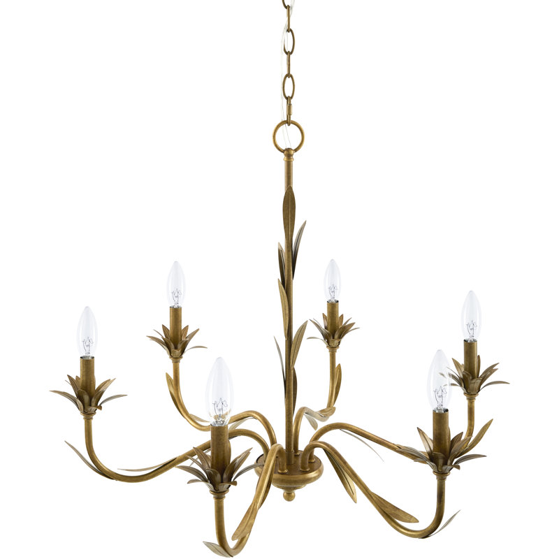 Lustre Abrams, Doré, Six lumières