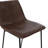 Bowden Upholstered Molded Barstool, Brown