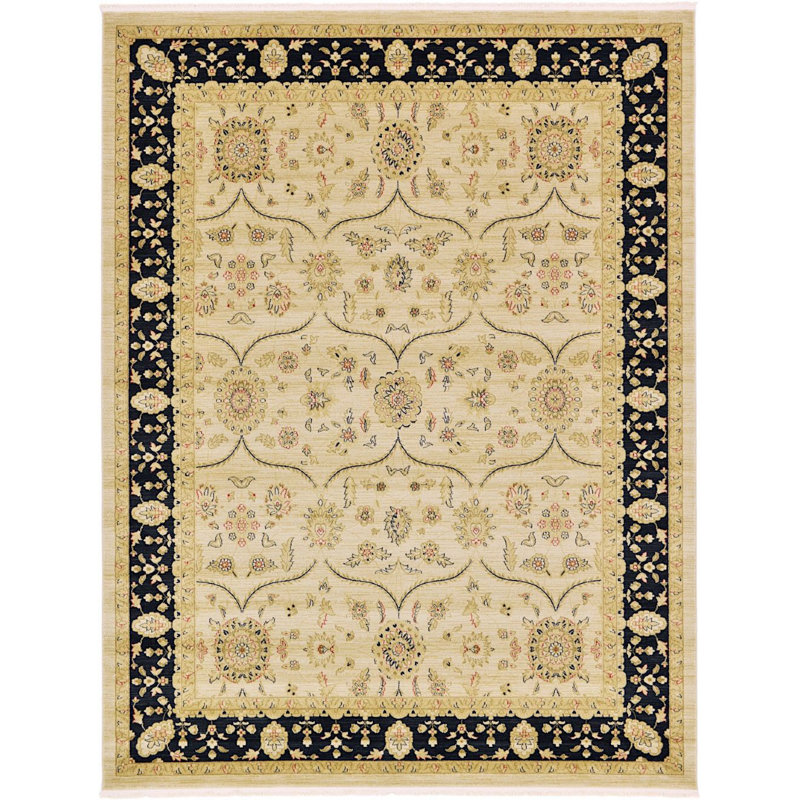Tapis décoratif kaki oriental Stirling, Tapis de couloir 2 pi 7 po x 10 pi