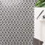 Monroe 8x8 Triangle Polished Marble Mosaic Tile-913617268