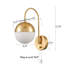 Lampe murale moderne en laiton à finition laiton avec prise