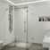 Winslow 58" W x 35" D x 74" H Sliding Frameless Shower Enclosure with 3/8  Clear Glass