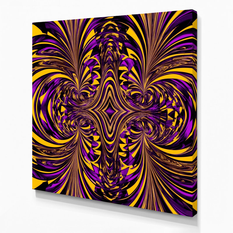 Art mural sur toile Op Art 8, H 16 po x l 16 po