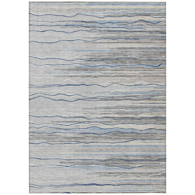  Machine Washable Indoor/Outdoor Chantille ACN996 Paprika Area Rug