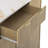 White 55.5" Rolling Fluted Kitchen Island-884086264