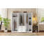 Rangement pour garde-robe en bois à 6 portes avec 6 grands tiroirs-507258819