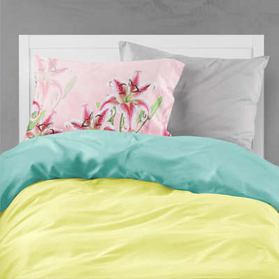 Taie d’oreiller floral lillies