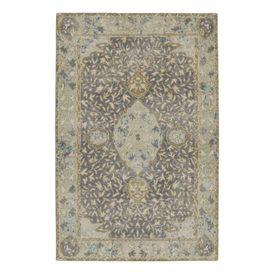 Hand Woven Cotton and Wool Area Rug