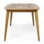 Table de salle à manger en bois - P 35,3 po x l 70,03 po H 29,43 po