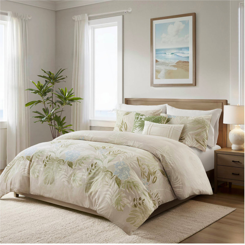 Ensemble de housse de couette en coton 5 pièces avec coussin décoratif, Édredon de grand lit + 4 pièces additionnelles