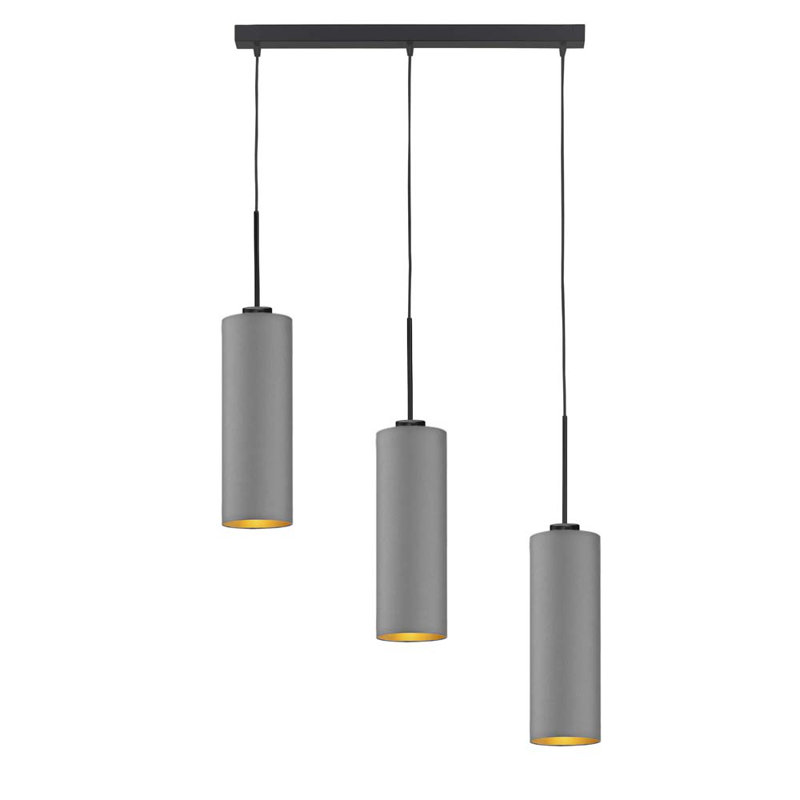 Tonasket 3 - Light Kitchen Island Pendant, Grey/Black