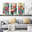 Marché aux fleurs - ensemble de 3 reproductions d'art sur toile tendue-621802996