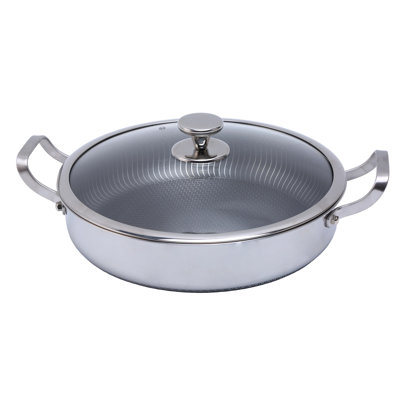 Non Stick Stir Fry Pan Stainless Steel Frying Pan